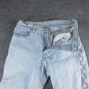 Levis 501 Jeans Women 30x26 Blue Straight Regular Fit Button Fly Premium Denim